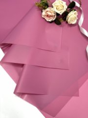 Пленка матовая Экостиль молочно-розовый 20 листов 58*58см 50мкм