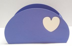 Кашпо Сумка Овал сиреневый  (13,5*20*8)