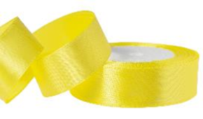Лента атласная 2,5/25 желтый