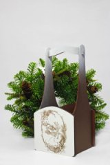 Декоративный ящик квадратный 140*125*h300 Деревенька коричневый