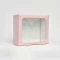 Коробка с ПЭТ-окном цв. розовый, 260мм/300мм/120мм