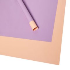 Набор матовой пленки Дуэт 10листов, 60см*60см, цв. св. розовый/сиреневый