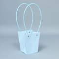 Сумка с пластиковыми ручками 13*9,5*15,5 cm голубой (уп 10 шт)