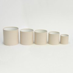 Коробки круглые набор из 5 без крышек (10/13,5/15/16/18) .кофе с молоком