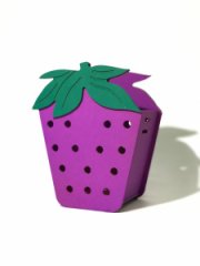 Кашпо Клубника фуксия (17*15*8)