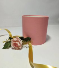 Коробка круглая без крышек 16*16 коралловый