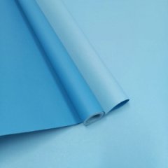 Крафт бумага двухцветная Светло-голубой/Темно-голубой 68см/60гр/10 м ± 5%