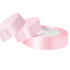 Лента атласная, 2см x 25ярд, цв.розовый