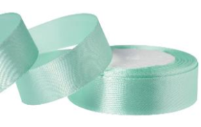 Лента атласная 2/25 аквамарин