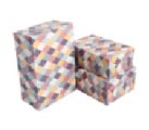 Набор коробок картон 3в1 прямоугольник 19*12*6,5/23*16*9,5см нейтральный - пастельная мозаика 20А2-М