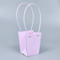 Сумка с пластиковыми ручками 13*9,5*15,5 cm нежно-сиреневый (уп 10шт)