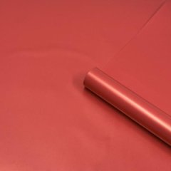 Пленка матовая однотонная двухсторонняя рубин 48см*10м±5% 65мкм