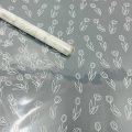 Пленка прозрачная Тюльпаны белый 70см*200гр ± 5%