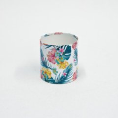 Коробка круглая без крышек 10*10 .Тропики