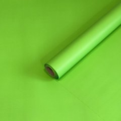 Пленка матовая Корея однотонная двухсторонняя салатовая 48см*10м±5% 50мкр