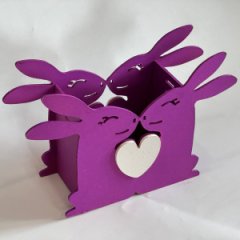 Кашпо Зайки пара фуксия Акция