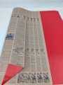 Пленка матовая Газета ярко-красный  20 листов 58*58см 65мкм