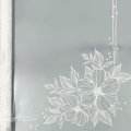 Пленка прозрачная Рамка цветы белая 60см*400гр ± 5%