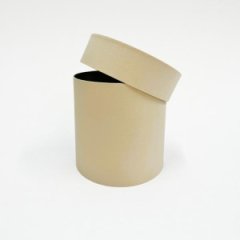 Коробка круглая 10*10 .ванильный крем