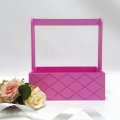 Декоративный ящик прямоугольный декор Ромбы 245*125 h270 розовый