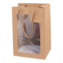 Пакет для цветов Окно 30х20х15cm, 10шт/уп, цв.крафт