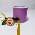 Коробка круглая без крышек 10*10 .лаванда