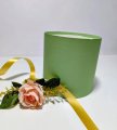Коробка круглая без крышек 16*16 оливковый