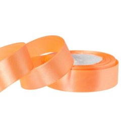 Лента атласная 2,5/25 кораллово-оранжевый
