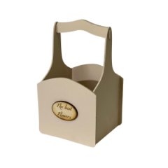 Декоративный ящик из фанеры квадратный 140*125*h225 Декор натуральный