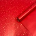 Пленка матовая Крапление рубин/золото 58см*10м±5% 65мкм