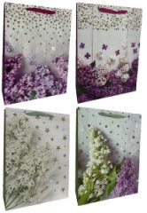 Подарочные пакеты Сирень в ассортименте 31x42x12 см 4 вида 12 шт./упак.