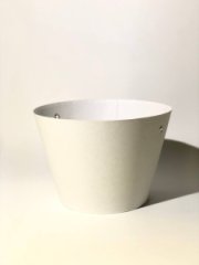 Конус под цветы 11,5*17*12  белая