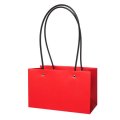 Сумка с пластиковыми ручками 22*10*13.5cm, цв. красный