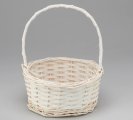 Корзина плетеная (ива), 25*25*12*30 см, 1 шт., белый