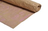 Бумага Эко-крафт Газета Новости розовый 70см*5 ярд ± 5%