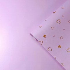 Пленка матовая двухсторонняя Влюбленность нежная-сирень 58см*10м±5% 65мкм
