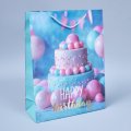 Пакет подарочный Поздравление 6, 40*30*12см (уп 12шт)