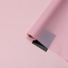 Пленка матовая Лайт бледно-розовый 58см 50мкм 400 гр ± 5% без втулки