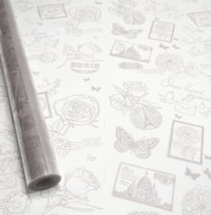 Пленка Марки серебро 70см*10ярд ± 5%