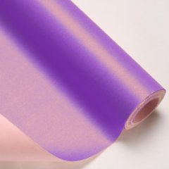 Бумага матовая 60 мкр двухсторонняя .фиолетовый/пыльная роза 70 см*9 м ± 5%