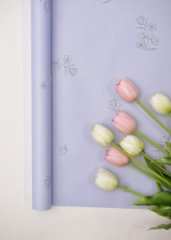 Пленка матовая двухсторонняя Легкость лаванда 10 листов 48*48 65мкм