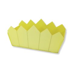 Декоративное кашпо прямоугольный Забор сливочно-желтый (175*247*143)