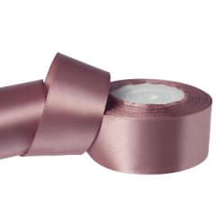 Лента атласная 3,8/25 брусничный