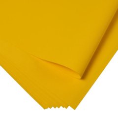 Фоамиран 60х70 см, (10 листов в уп.), 1,1мм цв. желток