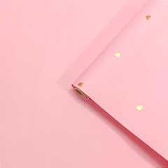 Пленка матовая двухсторонняя Романтика розовая беж 58см*10м±5% 65мкр