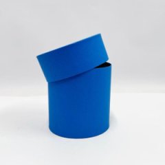 Коробка круглая 13,5*13,5 .синий