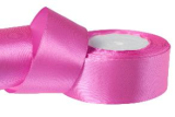 Лента атласная 3,8/25 фуксия