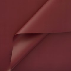 Пленка матовая однотонная двухсторонняя вишневый 58см*10м±5% 50мкм