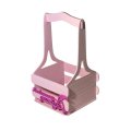 Декоративный ящик двухреечный квадратный Любимому учителю 140*125*h240 Королевско-розовый