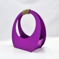 Кашпо сумка круглая маленькая 280*300*120 пурпурный